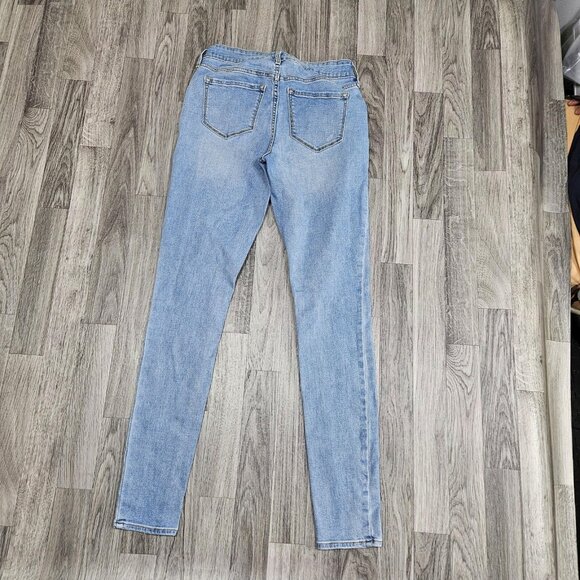 Old Navy Jeans Womens 4 Long Light Wash Rockstar Super Skinny Denim Stretch - Picture 2 of 10